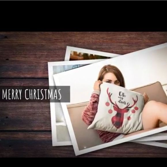 Christmas Pillow Covers Set of 4! NEW Farmhouse Chic 17" X 17" - Picture 7 of 9